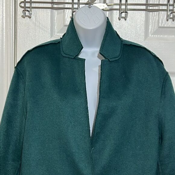 NWT Context exclusive at Lord and Taylor wool blended raw coat size L - Picture 2 of 11